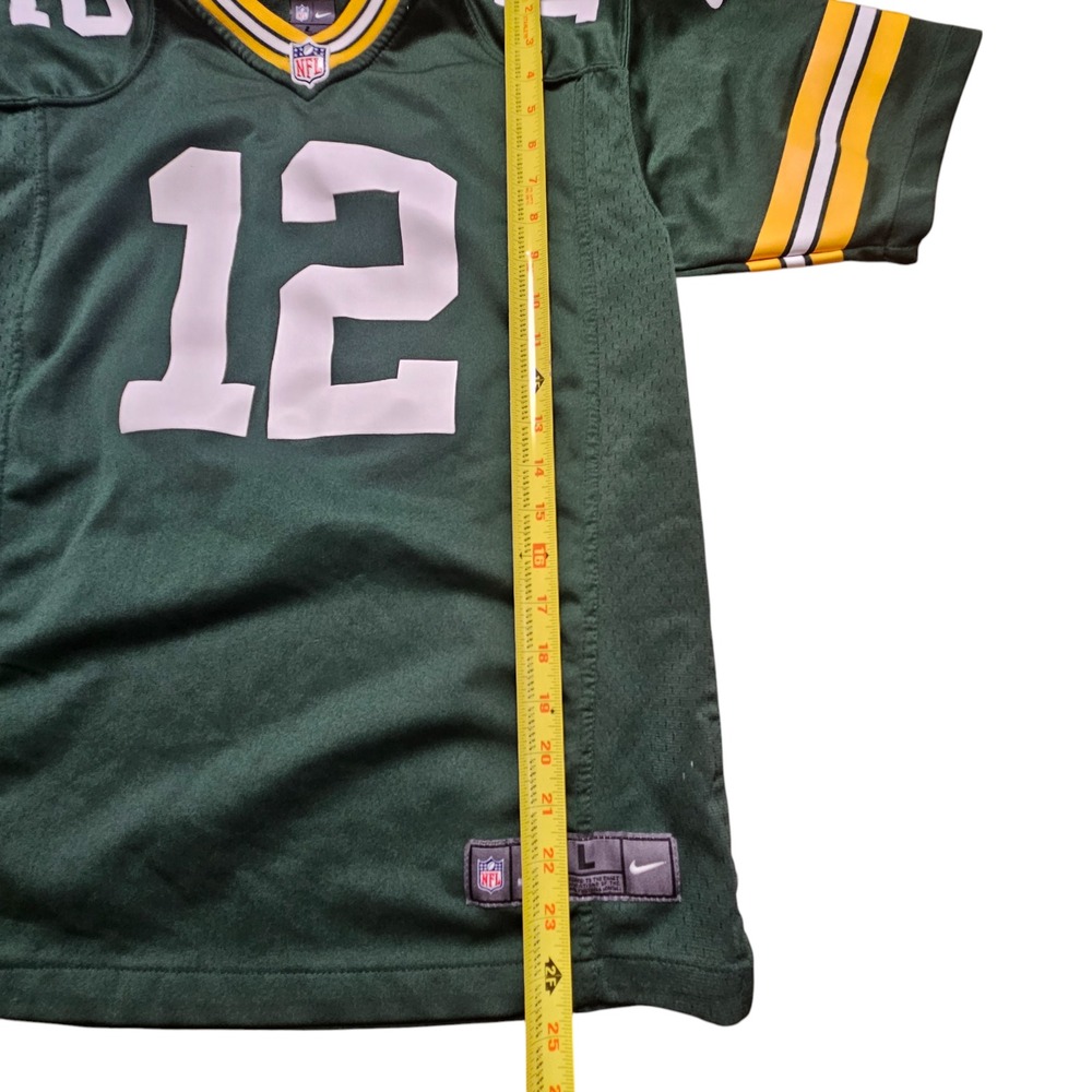 Nike Green Jersey with V-neck and Short Sleeves - Picture 9 of 10